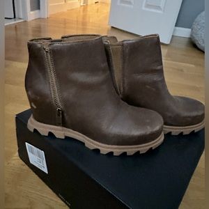 Sorel wedge booties